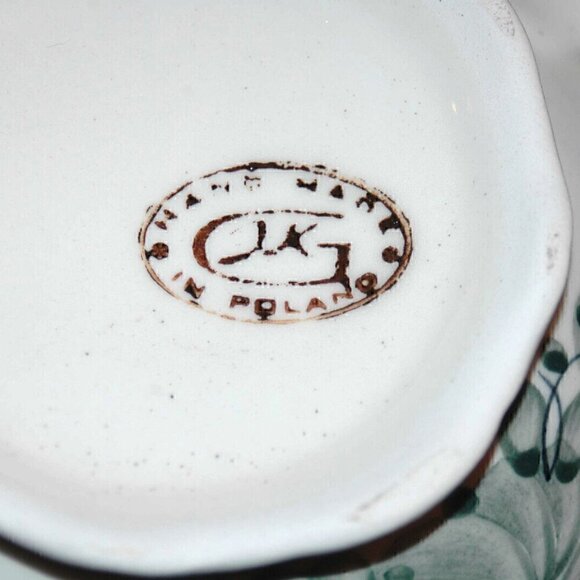 Polish Sugar Bowl Hand Made & Painted Made in Poland - Picture 6 of 9